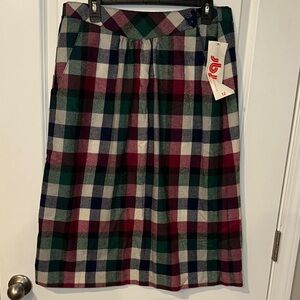 Vintage 1980’s JBJ Sportswear Flannel Wool Blend Skirt